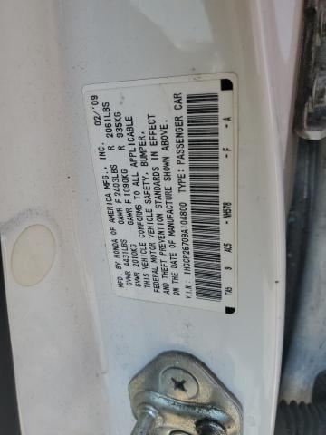 1HGCP26709A104800 - 2009 HONDA ACCORD EX أبيض صورة 12