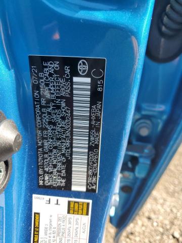 JTDL9MFUXN3032447 - 2022 TOYOTA PRIUS LE BLUE photo 12