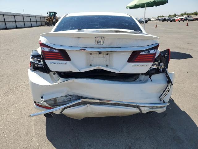 1HGCR2F54GA060600 - 2016 HONDA ACCORD SPORT WHITE photo 6