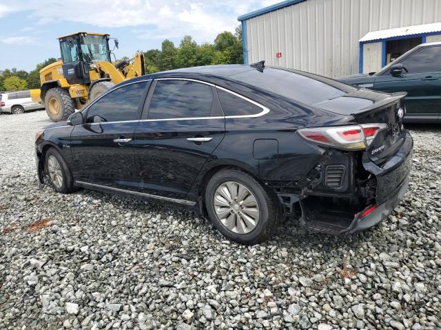 KMHE24L14HA059503 - 2017 HYUNDAI SONATA HYBRID BLACK photo 2