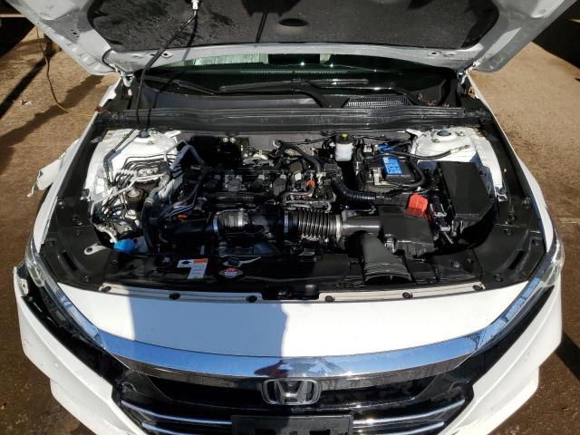 1HGCV1F58MA001843 - 2021 HONDA ACCORD EXL WHITE photo 11