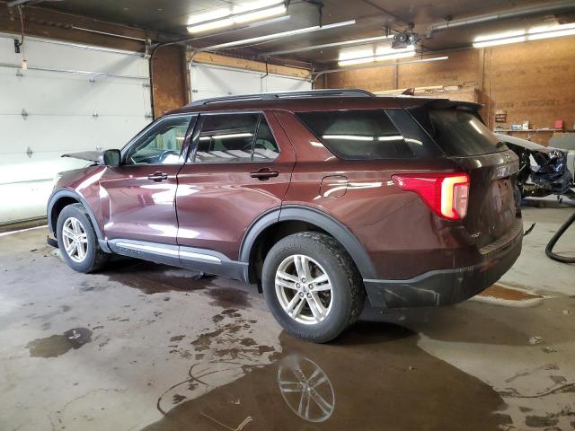 1FMSK8DH3LGC25036 - 2020 FORD EXPLORER XLT Bordeaux Foto 2