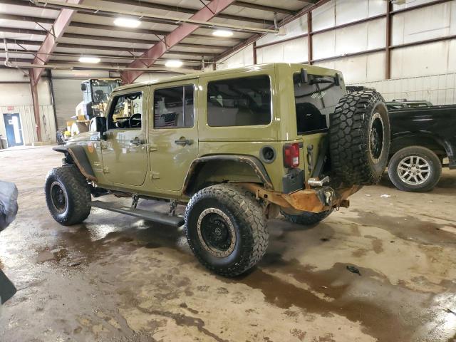 1C4BJWEG9DL543317 - 2013 JEEP WRANGLER U SAHARA მწვანე ფოტო 2