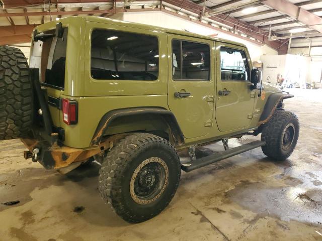 1C4BJWEG9DL543317 - 2013 JEEP WRANGLER U SAHARA მწვანე ფოტო 3