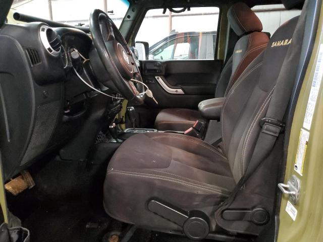 1C4BJWEG9DL543317 - 2013 JEEP WRANGLER U SAHARA მწვანე ფოტო 7
