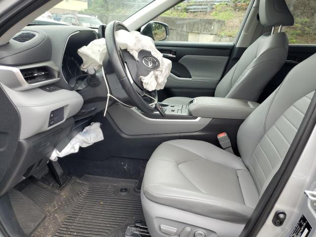 5TDHZRBHXMS539809 - 2021 TOYOTA HIGHLANDER XLE SILVER photo 7