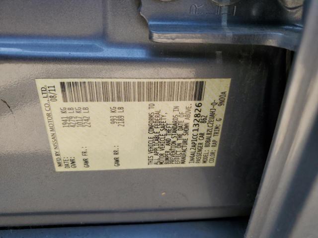 1N4AL2AP1CC132826 - 2012 NISSAN ALTIMA BASE GRAY photo 13