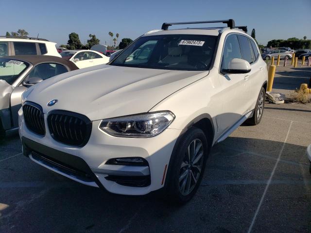 5UXTR9C59KLP96245 - 2019 BMW X3 XDRIVE30I WHITE photo 1