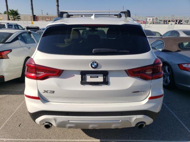 5UXTR9C59KLP96245 - 2019 BMW X3 XDRIVE30I WHITE photo 6