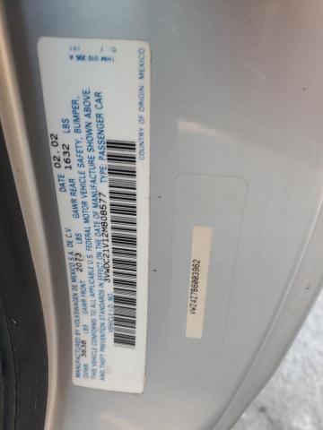 3VWDC21V12M808577 - 2002 VOLKSWAGEN CABRIO GLX 银色 照片 12