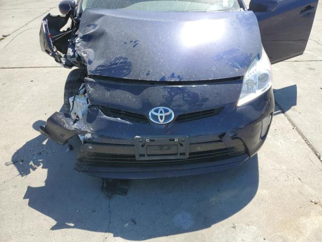 JTDKN3DUXE0375815 - 2014 TOYOTA PRIUS BLUE photo 11