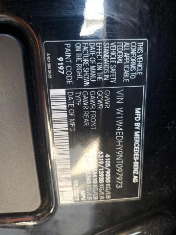 W1W4EDHY9NT097973 - 2022 MERCEDES-BENZ SPRINTER 2500 BLACK photo 13