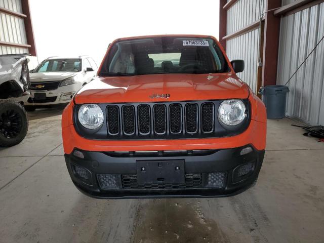 ZACCJBAB8JPH74062 - 2018 JEEP RENEGADE SPORT ORANGE photo 5