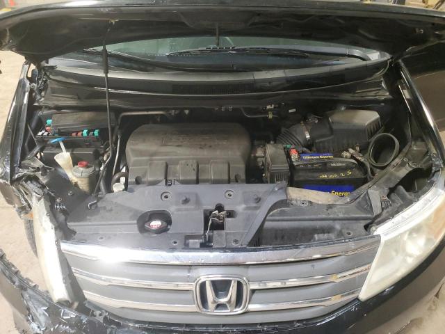 5FNRL5H62BB021599 - 2011 HONDA ODYSSEY EXL BLACK photo 12