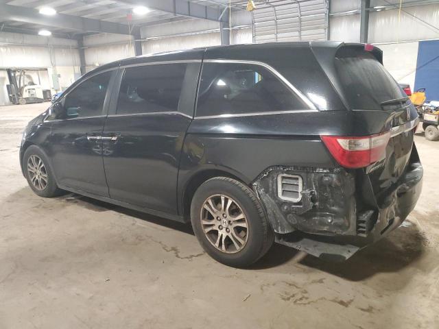 5FNRL5H62BB021599 - 2011 HONDA ODYSSEY EXL BLACK photo 2