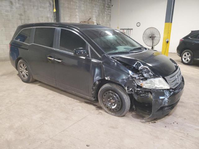 5FNRL5H62BB021599 - 2011 HONDA ODYSSEY EXL BLACK photo 4