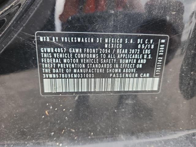 3VWN57BU9KM031003 - 2019 VOLKSWAGEN JETTA S Qara foto 12