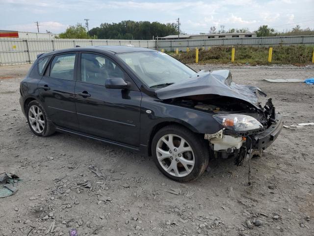 JM1BK343581822291 - 2008 MAZDA 3 HATCHBACK BLACK photo 4