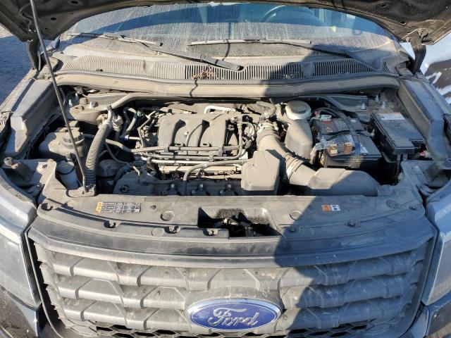 1FM5K8AR8HGA77130 - 2017 FORD EXPLORER POLICE INTERCEPTOR შავი ფოტო 12