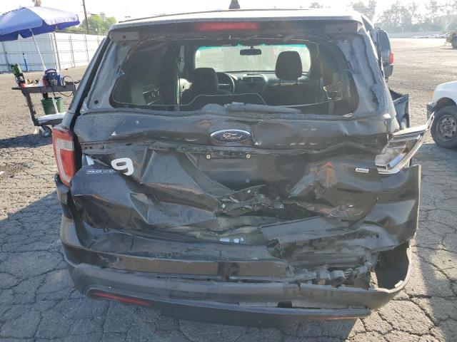 1FM5K8AR8HGA77130 - 2017 FORD EXPLORER POLICE INTERCEPTOR შავი ფოტო 6