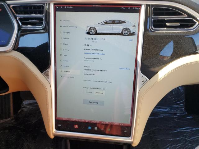 5YJSA1CN1DFP09806 - 2013 TESLA MODEL S WHITE photo 9