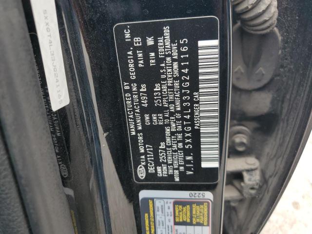 5XXGT4L33JG241165 - 2018 KIA OPTIMA LX შავი ფოტო 12