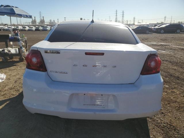 1C3CDZABXCN132412 - 2012 DODGE AVENGER SE WHITE photo 6