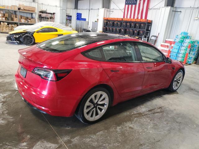 5YJ3E1EA2PF448130 - 2023 TESLA MODEL 3 Rot Foto 3