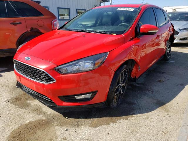 1FADP3M27HL229379 - 2017 FORD FOCUS SEL RED photo 1