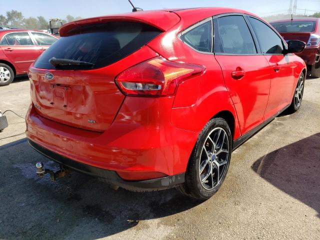 1FADP3M27HL229379 - 2017 FORD FOCUS SEL RED photo 3