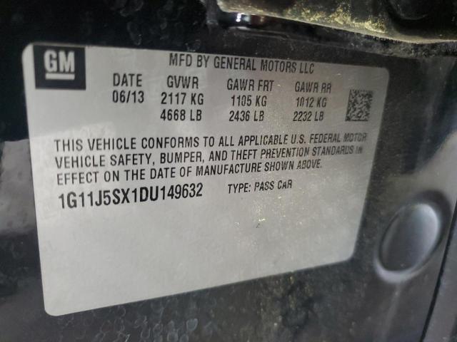 1G11J5SX1DU149632 - 2013 CHEVROLET MALIBU LTZ BLACK photo 12