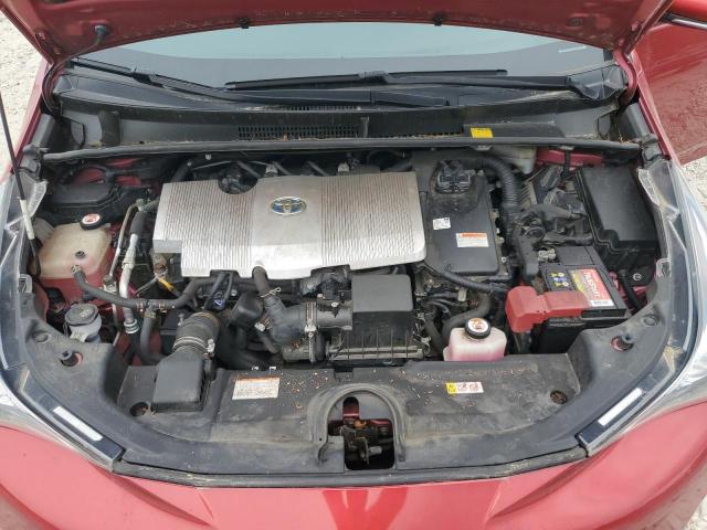 JTDKBRFU5H3578350 - 2017 TOYOTA PRIUS 红色 照片 11