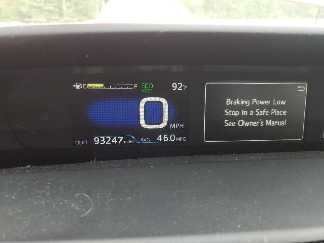 JTDKBRFU5H3578350 - 2017 TOYOTA PRIUS 红色 照片 9