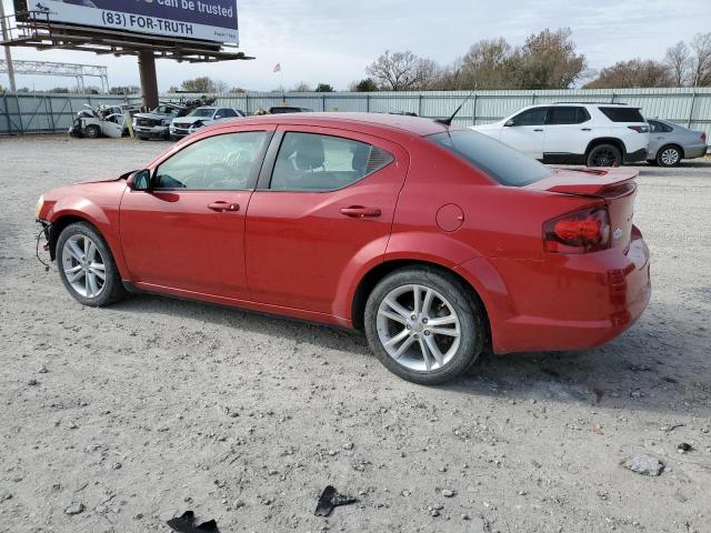 1B3BD1FG9BN509101 - 2011 DODGE AVENGER MAINSTREET RED photo 2