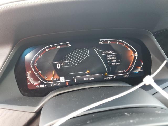 5UXCW2C07N9M95205 - 2022 BMW X7 XDRIVE40I WHITE photo 9