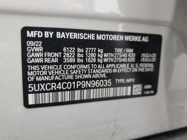 5UXCR4C01P9N96035 - 2023 BMW X5 SDRIVE 40I WHITE photo 14