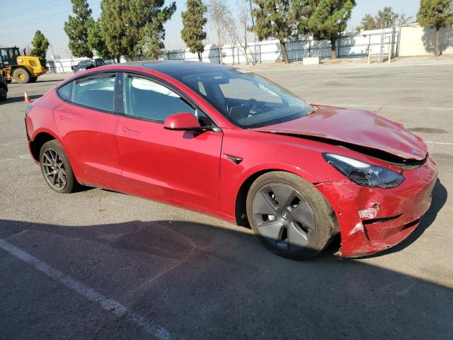 5YJ3E1EB4NF114462 - 2022 TESLA MODEL 3 Qırmızı foto 4