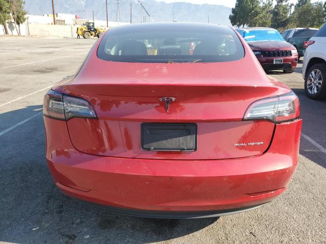 5YJ3E1EB4NF114462 - 2022 TESLA MODEL 3 Qırmızı foto 6