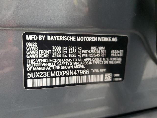 5UX23EM0XP9N47966 - 2023 BMW X7 XDRIVE40I GRAY photo 13