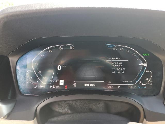 3MW5P9J07N8C76559 - 2022 BMW 330XE أسود صورة 9