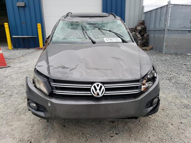 WVGJV7AX1FW578569 - 2015 VOLKSWAGEN TIGUAN S GRAY photo 5