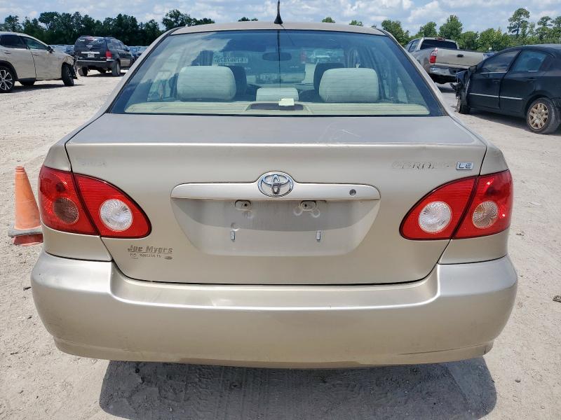 1NXBR32E16Z622497 - 2006 TOYOTA COROLLA CE Ոսկեգույն լուսանկար 6