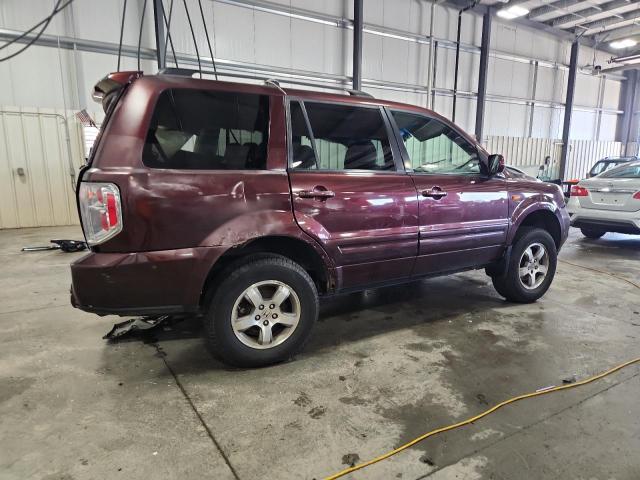 2HKYF18537H526966 - 2007 HONDA PILOT EXL BURGUNDY photo 3