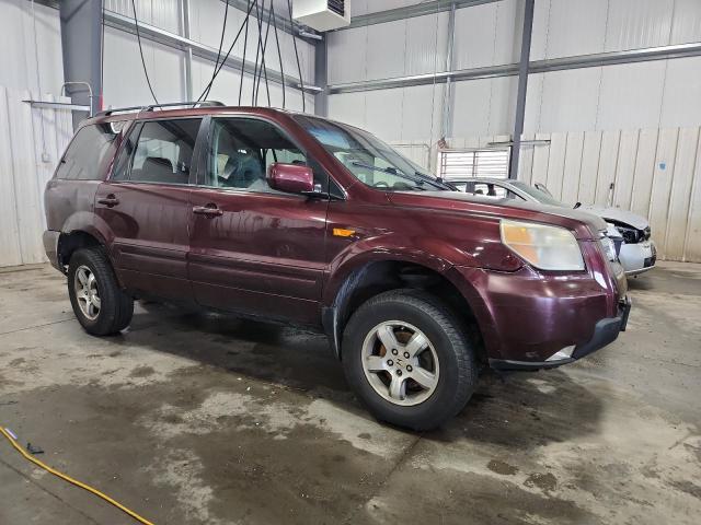 2HKYF18537H526966 - 2007 HONDA PILOT EXL BURGUNDY photo 4