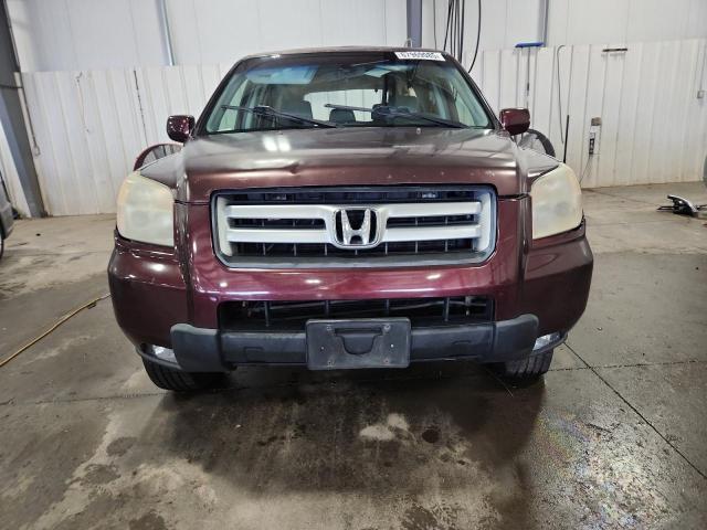 2HKYF18537H526966 - 2007 HONDA PILOT EXL BURGUNDY photo 5
