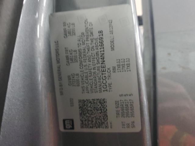 1GCGTEEN4N1166918 - 2022 CHEVROLET COLORADO ZR2 GRAY photo 13