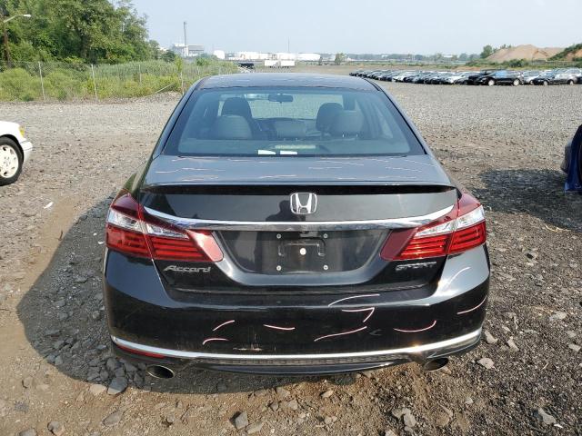 1HGCR2F59HA205535 - 2017 HONDA ACCORD SPORT Schwarz Foto 6