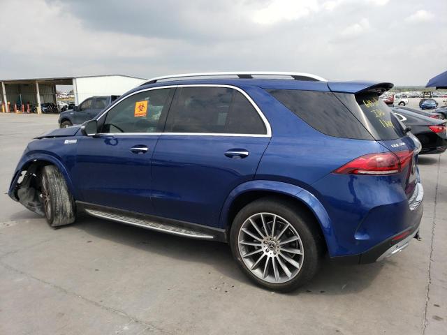 4JGFB4KB8MA325940 - 2021 MERCEDES-BENZ GLE 350 4MATIC BLUE photo 2