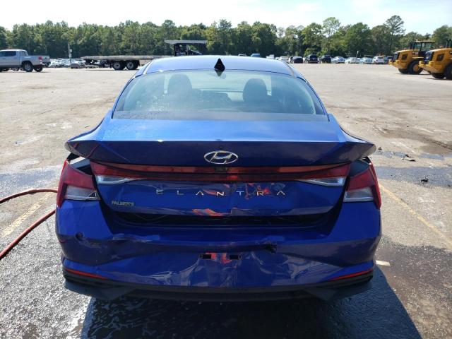 5NPLS4AG9MH009122 - 2021 HYUNDAI ELANTRA SEL BLUE photo 6