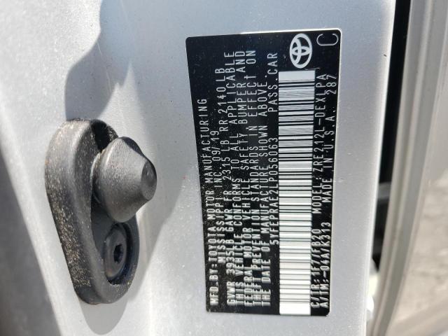 5YFEPRAE2LP056063 - 2020 TOYOTA COROLLA LE Արծաթագույն լուսանկար 12